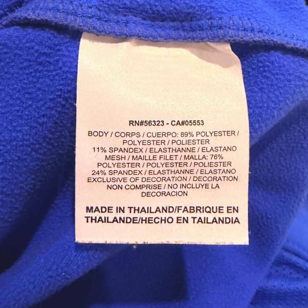 Nike Womens Blue Dri-FIT Fleece Lined‎ Quarter Zip Hoodie Size Large Running Top